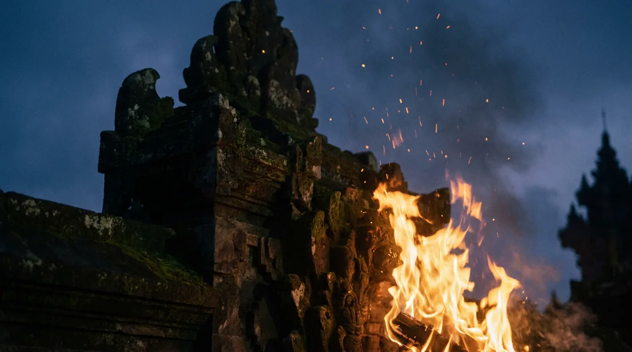 Kecak dance at sunset